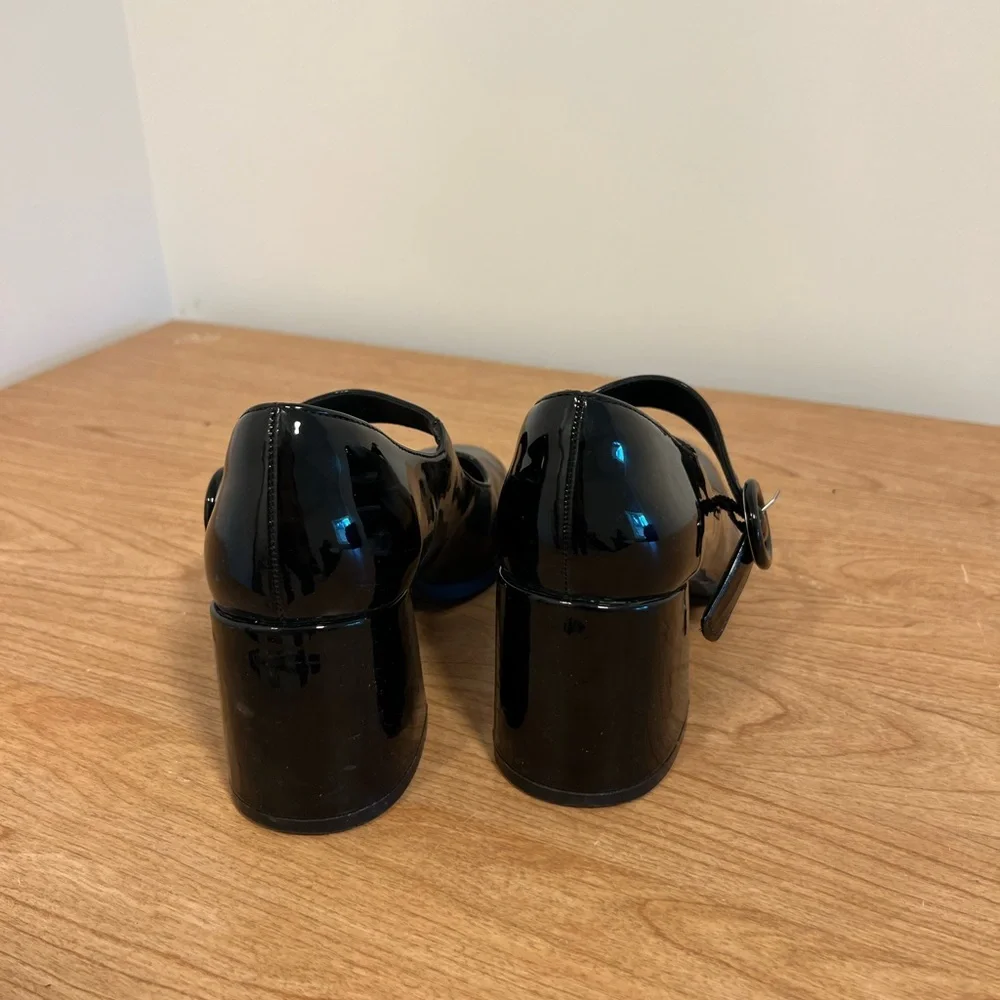 Dream Pairs Black Patent Mary Jane Block Heels - Picture 4 of 5